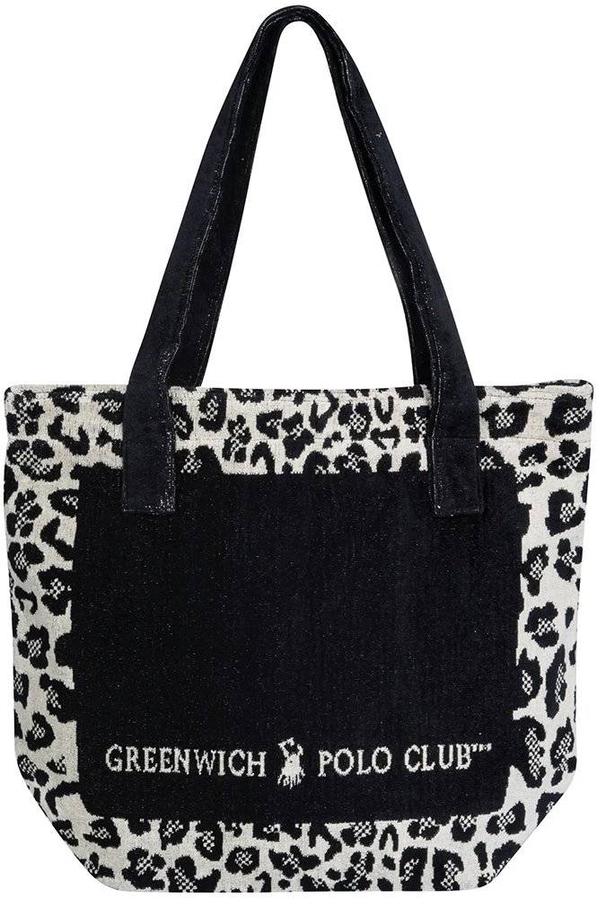 ΤΣΑΝΤΑ ΘΑΛΑΣΣΗΣ GREENWICH POLO CLUB 3861 ΜΑΥΡΟ-ΜΠΕΖ (55CMΧ40CM)