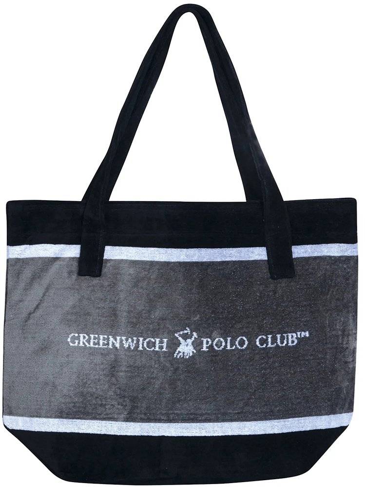 ΤΣΑΝΤΑ ΘΑΛΑΣΣΗΣ GREENWICH POLO CLUB 3865 ΓΚΡΙ-ΜΑΥΡΟ (55CMΧ40CM)