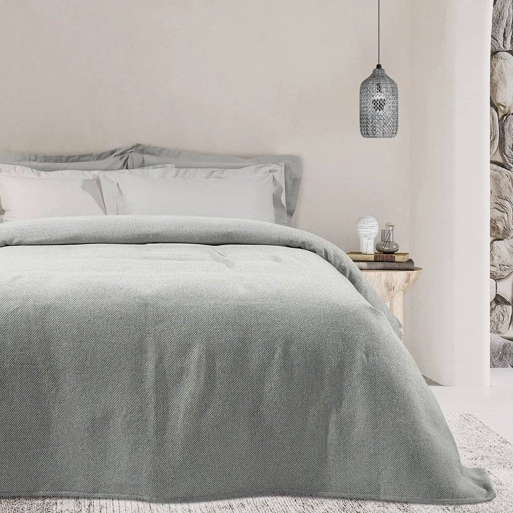 ΚΟΥΒΕΡΤΑ ΠΙΚΕ GREENWICH POLO CLUB ΥΠΕΡΔΙΠΛΗ 1209 ΓΚΡΙ-ΕΚΡΟΥ (220X240CM)