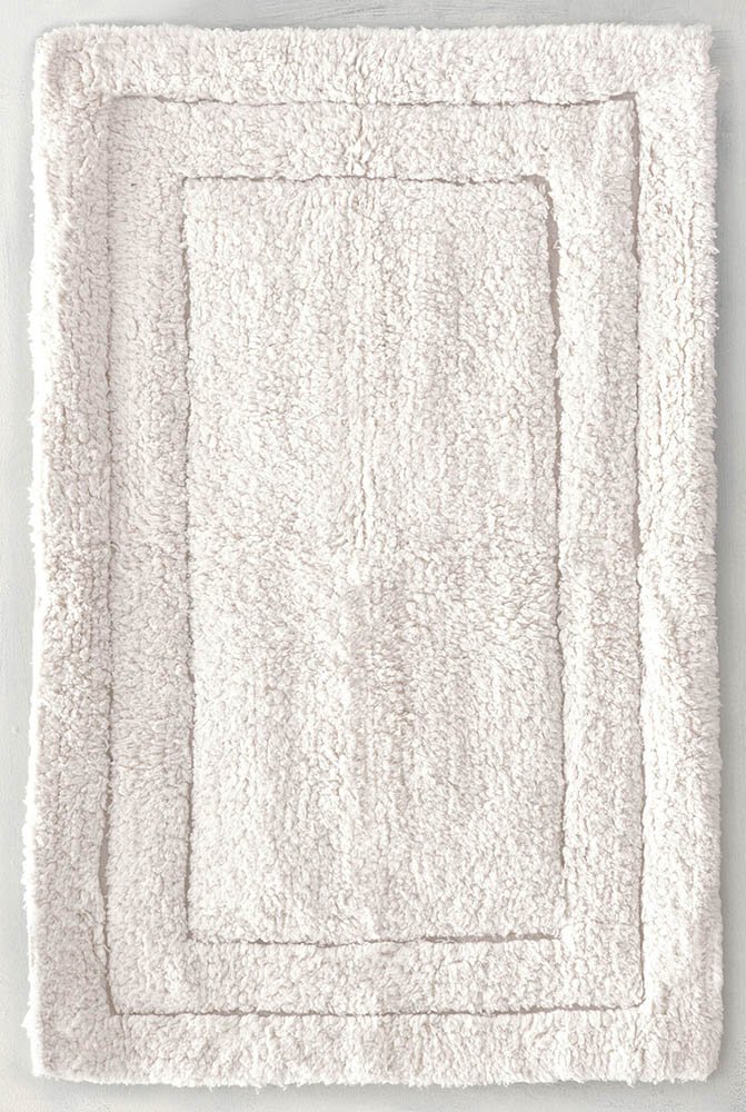 RYTHMOS ΤΑΠΕΤΟ ΜΠΑΝΙΟΥ RYTHMOS SENNA ΒΑΜΒΑΚΕΡΟ ΛΕΥΚΟ (60CMX90CM)