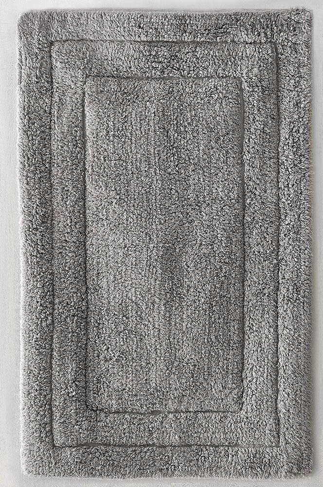 ΤΑΠΕΤΟ ΜΠΑΝΙΟΥ RYTHMOS SENNA ΒΑΜΒΑΚΕΡΟ ΓΚΡΙ (60X90CM) RYTHMOS