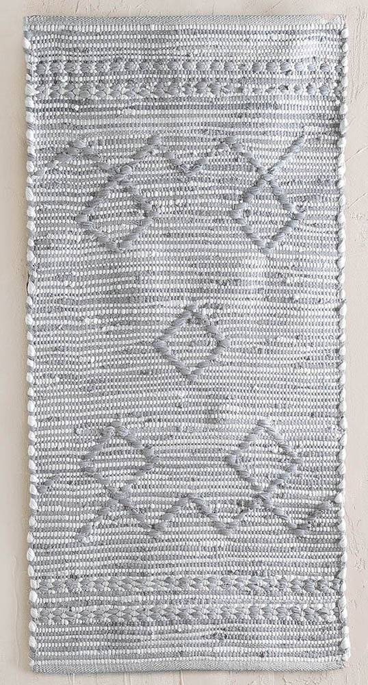 ΧΑΛΙ RYTHMOS KETIL ΒΑΜΒΑΚΕΡΟ ΓΚΡΙ (120X160CM) RYTHMOS