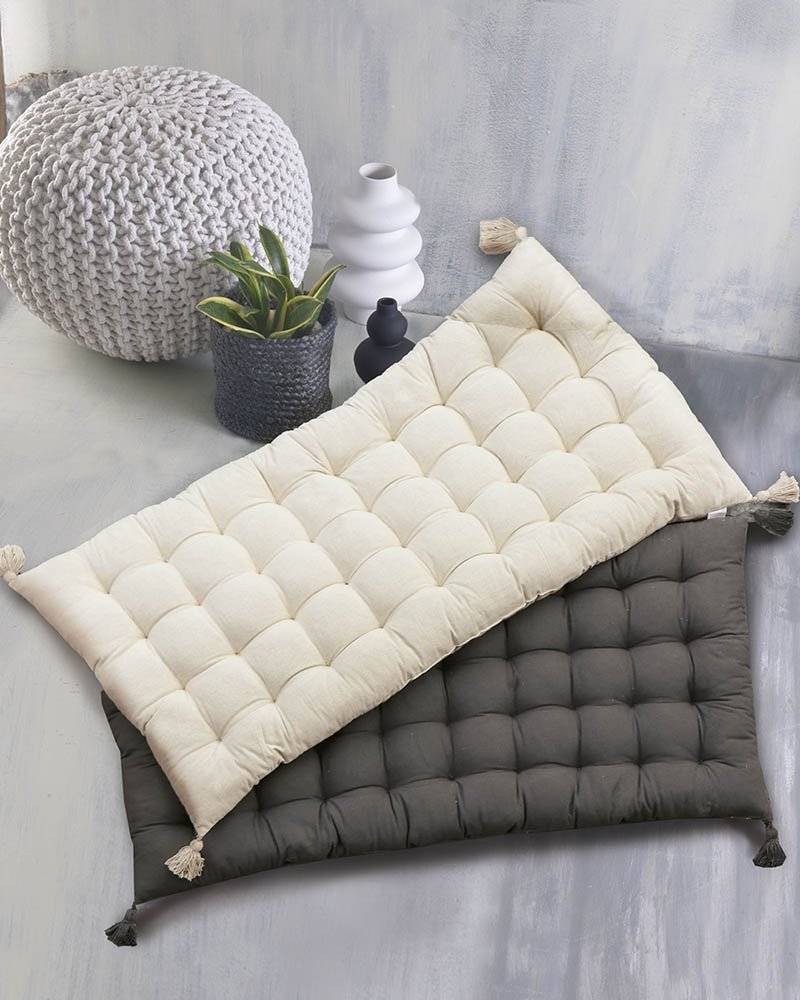 ΜΑΞΙΛΑΡΑ ΔΑΠΕΔΟΥ/TOPPER ΚΑΝΑΠΕ RYTHMOS SONIA ΒΑΜΒΑΚΕΡΟ ΕΚΡΟΥ (60CMΧ120CM)