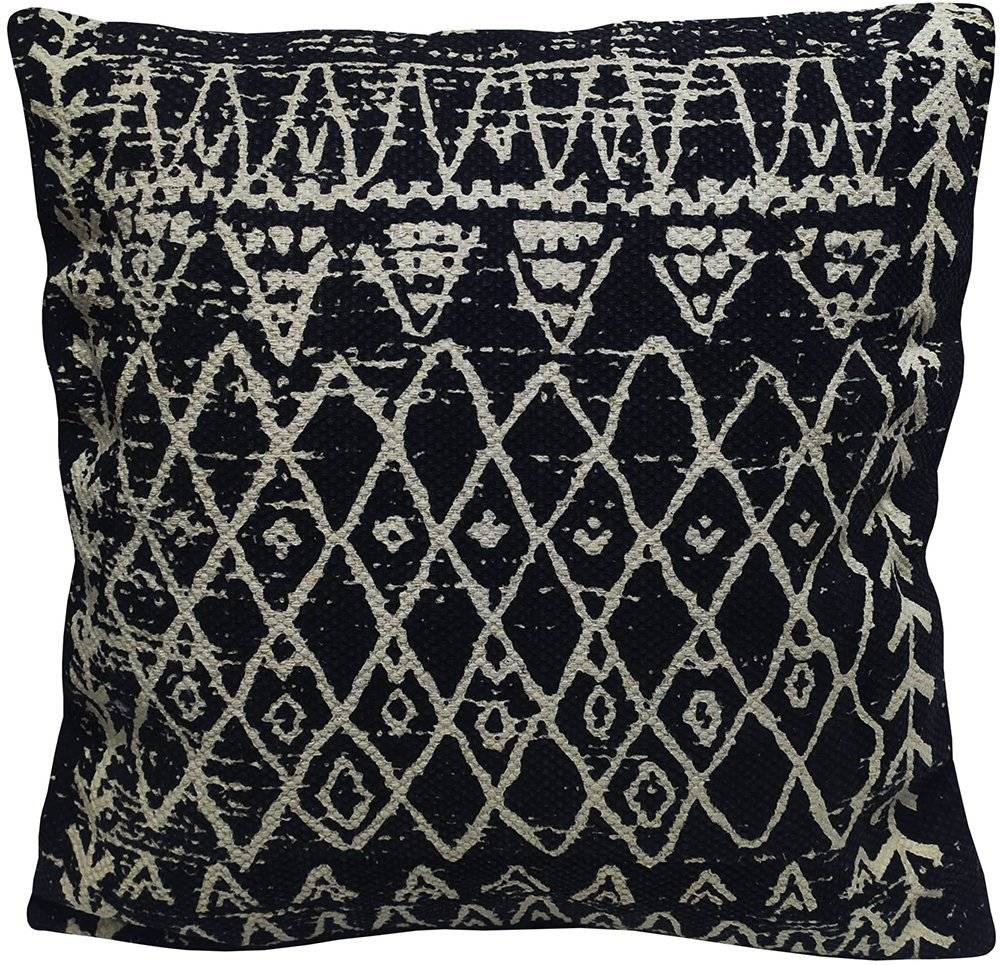 ΔΙΑΚΟΣΜΗΤΙΚΟ ΜΑΞΙΛΑΡΙ ΚΟΜΒΟΣ DESIGN 1 STONE WASH ΒΑΜΒΑΚΕΡΟ ΜΑΥΡΟ (45CMΧ45CM) ΚΟΜΒΟΣ