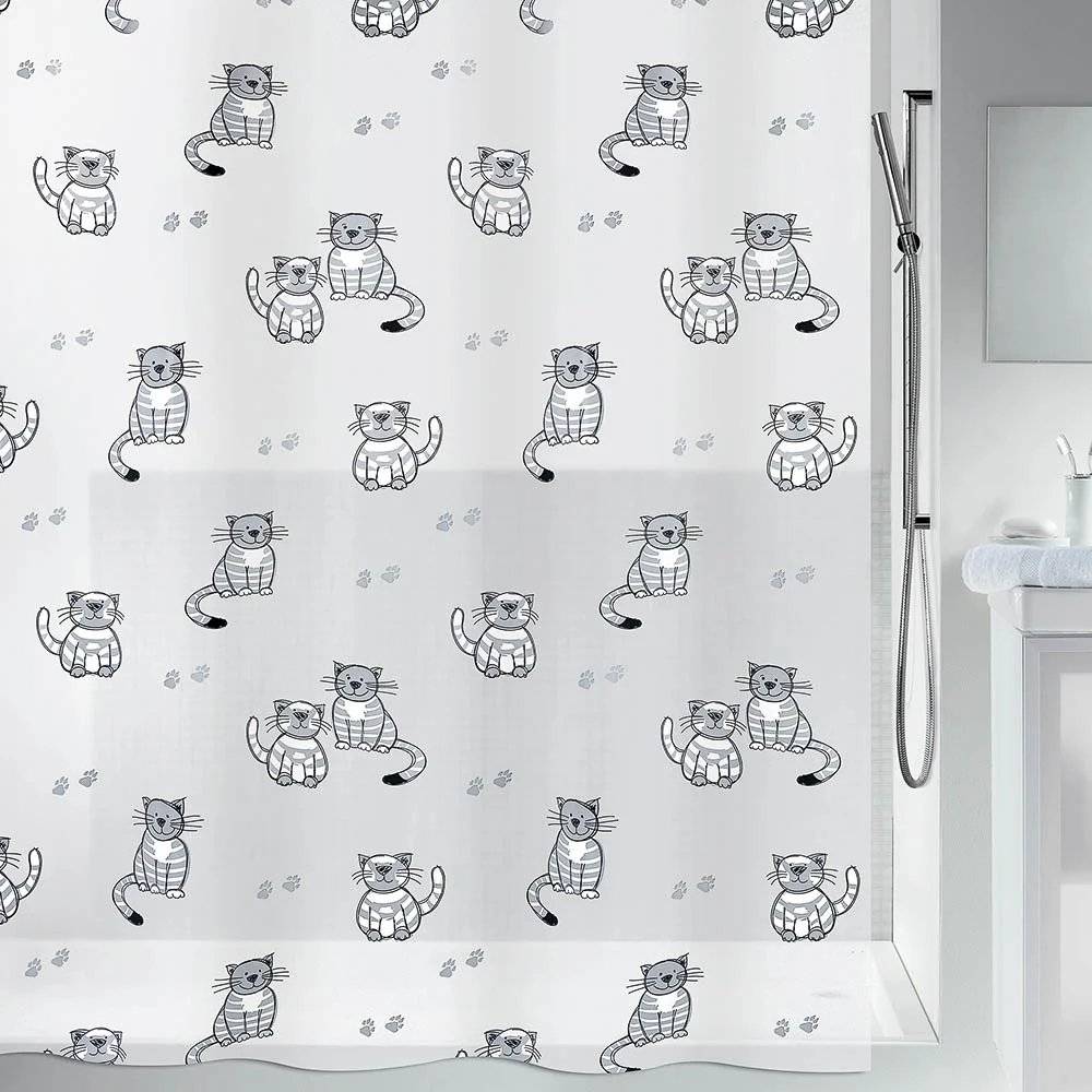 KOYΡΤΙΝΑ ΜΠΑΝΙΟΥ SPIRELLA GARY ΠΛΑΣΤΙΚH (180Χ200CM) SPIRELLA