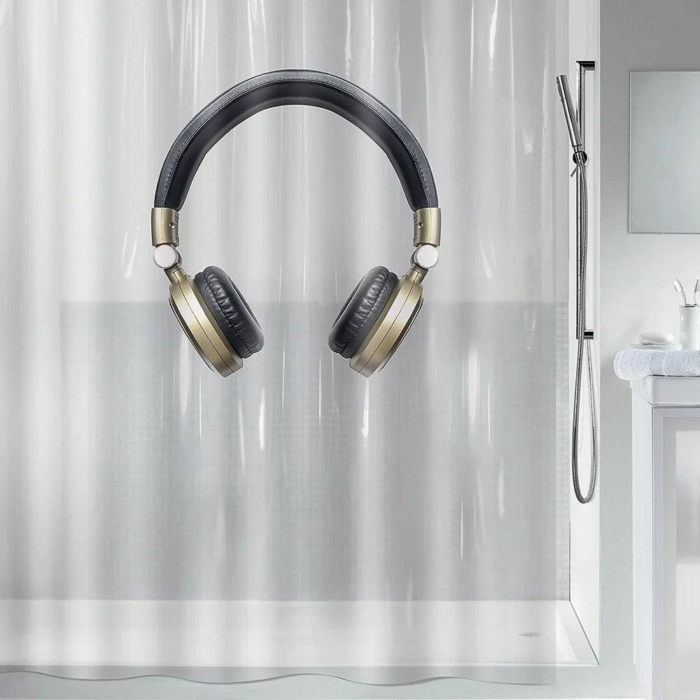 KOYΡΤΙΝΑ ΜΠΑΝΙΟΥ SPIRELLA HEADPHONE ΠΛΑΣΤΙΚH (180Χ200CM) SPIRELLA