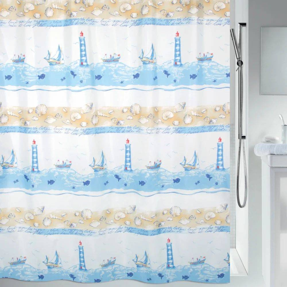 KOYΡΤΙΝΑ ΜΠΑΝΙΟΥ SPIRELLA NAVE ΠΟΛΥΕΣΤΕΡΑΣ (180Χ200CM) SPIRELLA