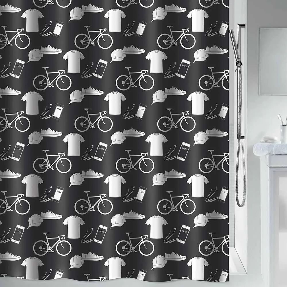 SPIRELLA KOYΡΤΙΝΑ ΜΠΑΝΙΟΥ SPIRELLA PATCHWORK ΠΟΛΥΕΣΤΕΡΑΣ (180Χ200CM)