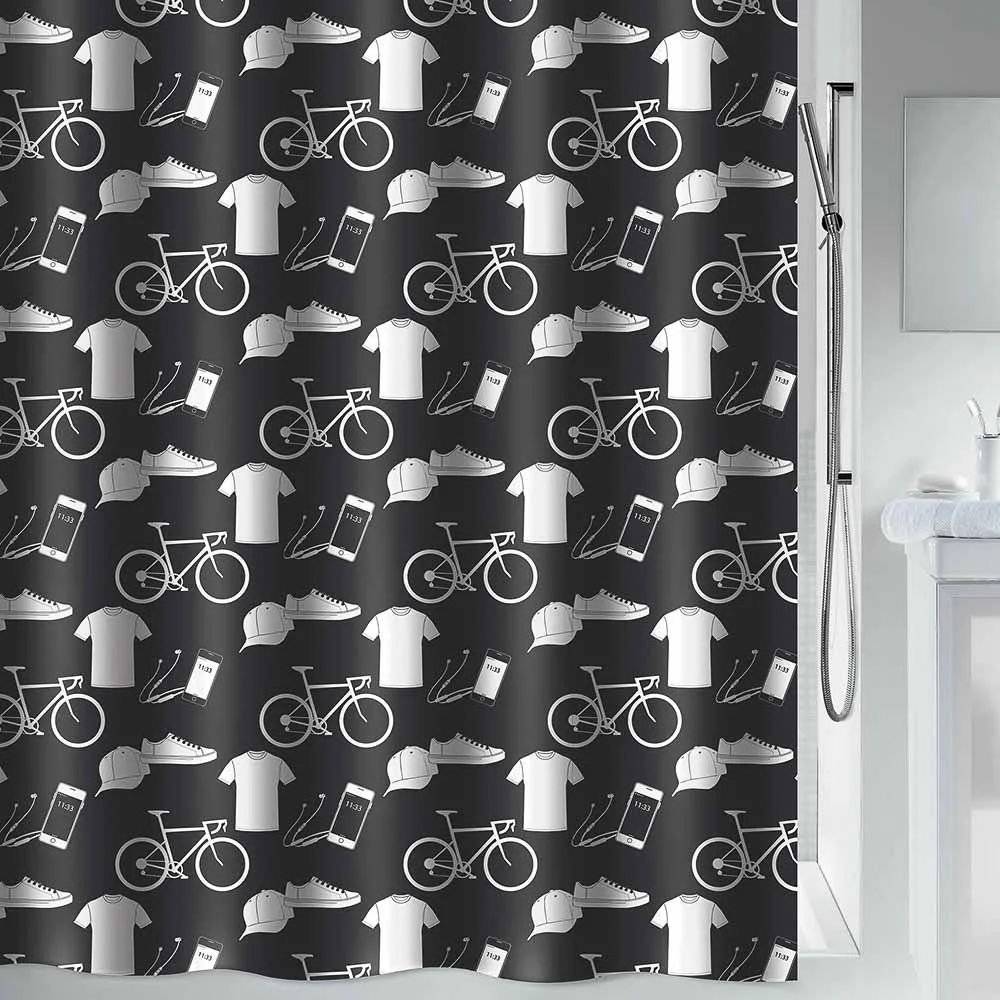 KOYΡΤΙΝΑ ΜΠΑΝΙΟΥ SPIRELLA PATCHWORK ΠΟΛΥΕΣΤΕΡΑΣ (180Χ200CM) SPIRELLA