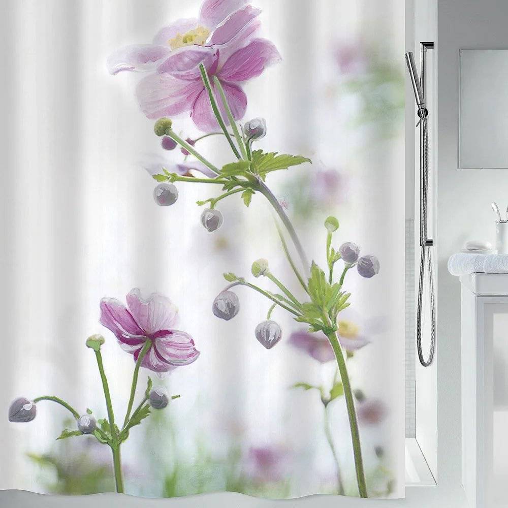 KOYΡΤΙΝΑ ΜΠΑΝΙΟΥ SPIRELLA ANEMONE ΠΟΛΥΕΣΤΕΡΑΣ (180Χ200CM) SPIRELLA