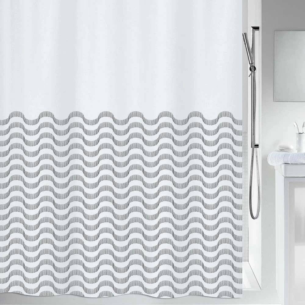 KOYΡΤΙΝΑ ΜΠΑΝΙΟΥ SPIRELLA VAGUES ΠΟΛΥΕΣΤΕΡΑΣ (180Χ200CM)