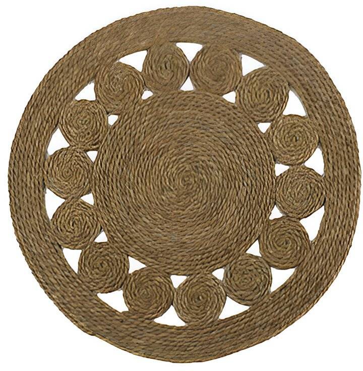 ΣΤΡΟΓΓΥΛΟ ΧΑΛΙ INART LOPZERC ΑΠΟ ΦΥΣΙΚΟ ΣΧΟΙΝΙ (100CM)