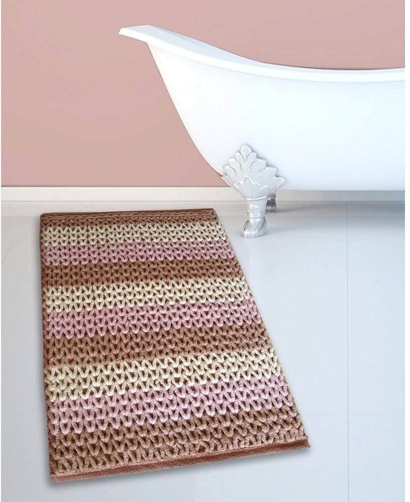 SAN LORENTZO ΠΑΤΑKΙ ΜΠΑΝΙΟΥ SAN LORENTZO CΗΕΝΙLLΕ ΒΑΜΒΑΚΕΡΟ TERRA/ROSE (70X120CM)