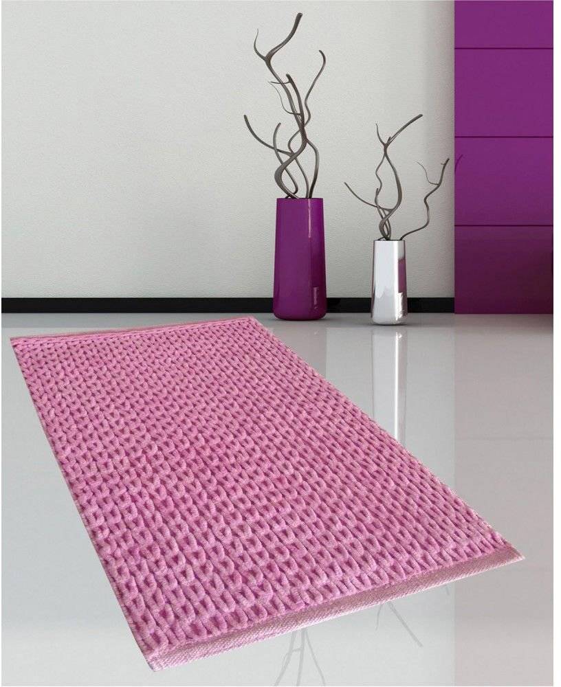 ΠΑΤΑKΙ ΜΠΑΝΙΟΥ SAN LORENTZO CΗΕΝΙLLΕ ΒΑΜΒΑΚΕΡΟ ΡΟΖ (70X120CM) SAN LORENTZO