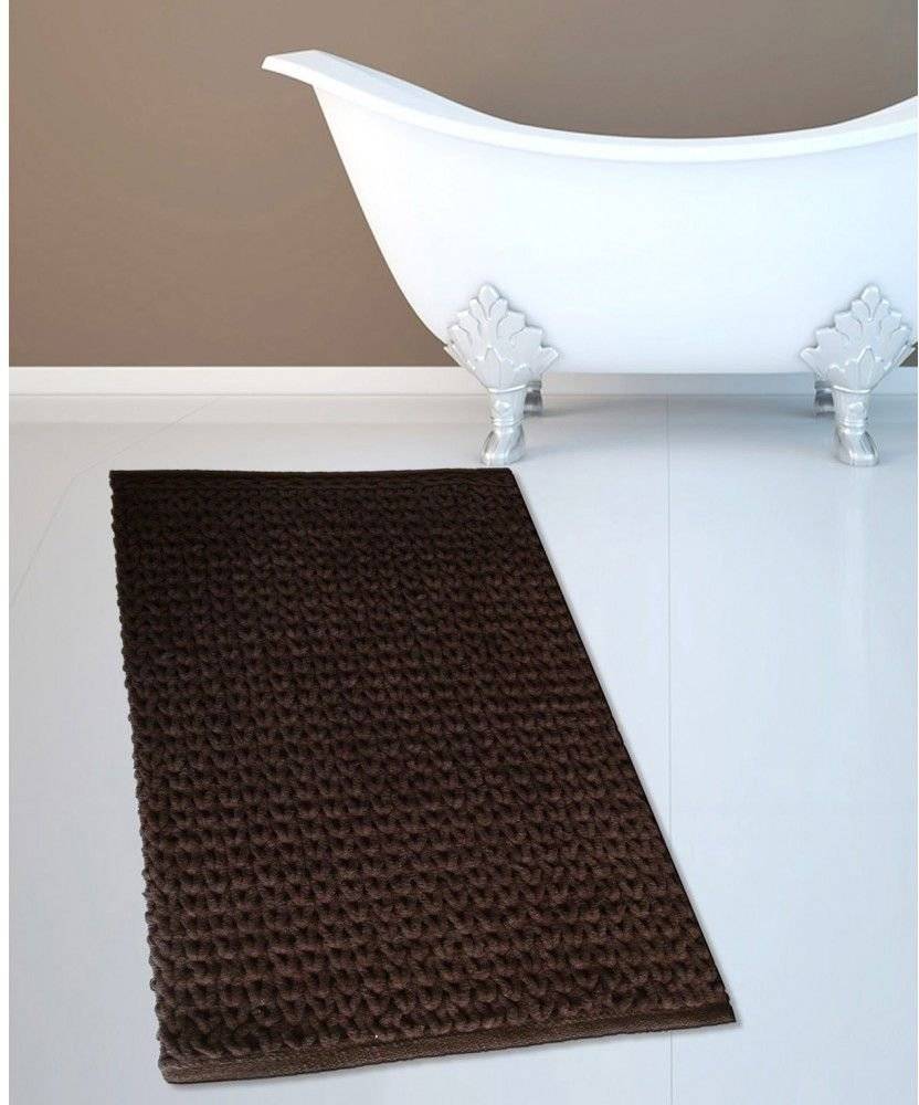 ΠΑΤΑKΙ ΜΠΑΝΙΟΥ SAN LORENTZO CΗΕΝΙLLΕ ΒΑΜΒΑΚΕΡΟ ΚΑΦΕ (50X80CM)