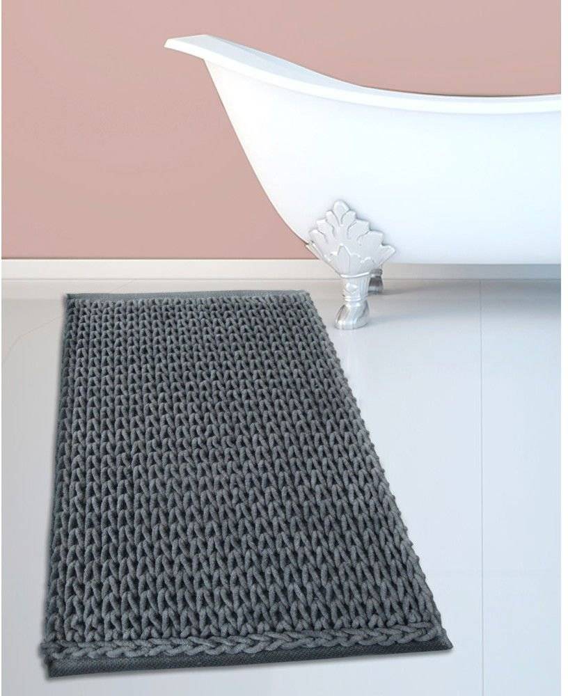 ΠΑΤΑKΙ ΜΠΑΝΙΟΥ SAN LORENTZO CΗΕΝΙLLΕ ΒΑΜΒΑΚΕΡΟ ΓΚΡΙ ΣΚΟΥΡΟ (50X80CM) SAN LORENTZO