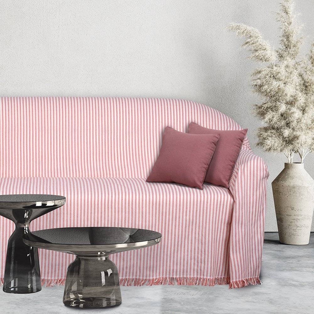 DAS HOME ΡΙΧΤΑΡΙ ΔΙΘΕΣΙΟ DAS HOME 0253 ΕΚΡΟΥ-ΣΟΜΟΝ (180Χ250CM)