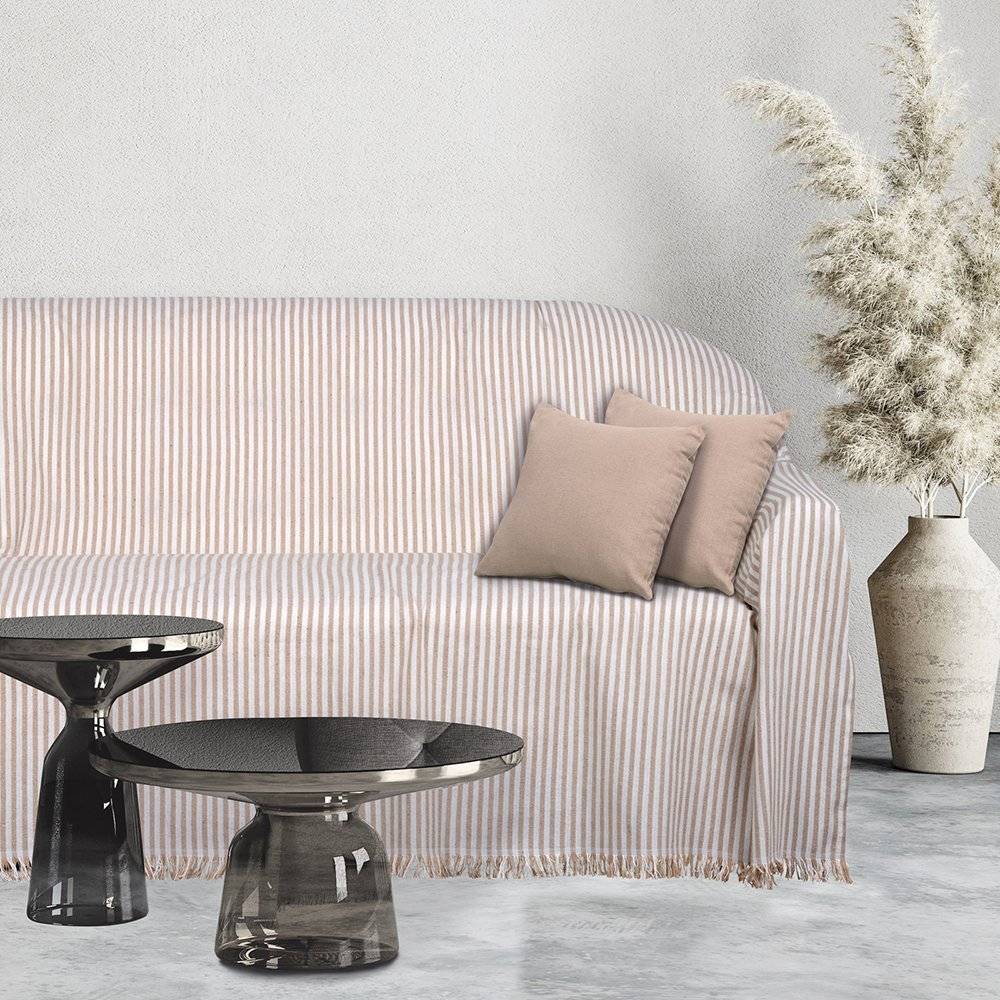 ΡΙΧΤΑΡΙ ΔΙΘΕΣΙΟ DAS HOME 0253 ΕΚΡΟΥ-ΜΠΕΖ (180Χ250CM) DAS HOME