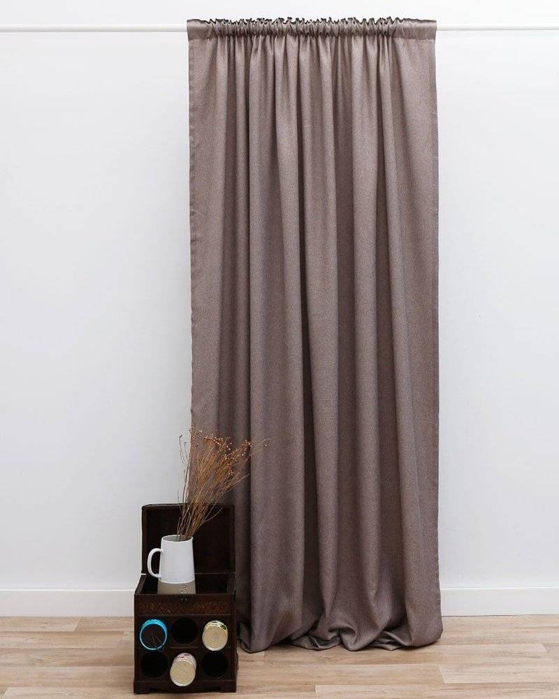 ΚΟΥΡΤΙΝΑ PENNIE AVILE ΛΙΝΗ ΜΕ ΤΡΕΣΑ ΑΝΘΡΑΚΙ 150X280CM PENNIE