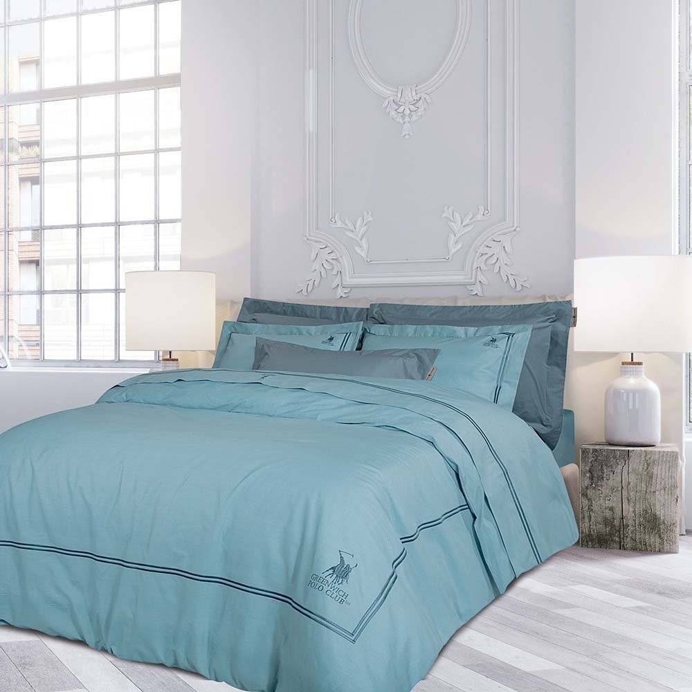 ΣΕΝΤΟΝΙΑ ΥΠΕΡΔΙΠΛΑ GREENWICH POLO CLUB 2132 ΓΑΛΑΖΙΟ 240X270CM GREENWICH POLO CLUB