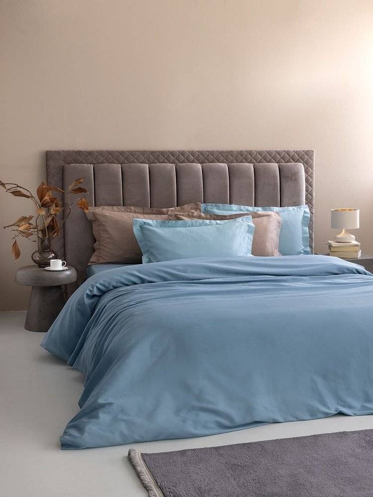 ΣΕΤ ΣΕΝΤΟΝΙΑ ΥΠΕΡΔΙΠΛΑ PALAMAIKI POSH SATEEN ΒΑΜΒΑΚΟΣΑΤΕΝ DENIM (240X270CM) ΠΑΛΑΜΑΙΚΗ