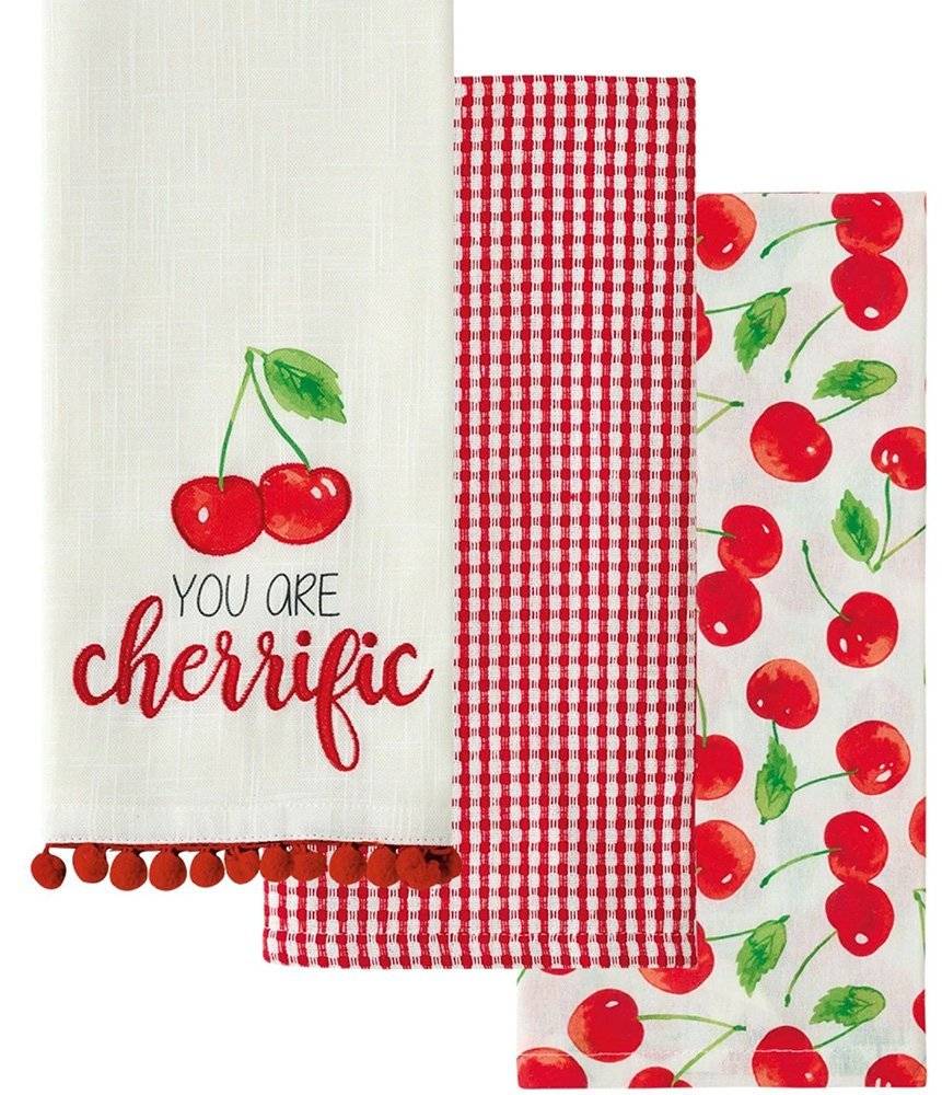 ΣΕΤ ΠΕΤΣΕΤΕΣ ΚΟΥΖΙΝΑΣ KENTIA FAZZY 2411 ECRU-RED-GREEN (40X60CM) KENTIA