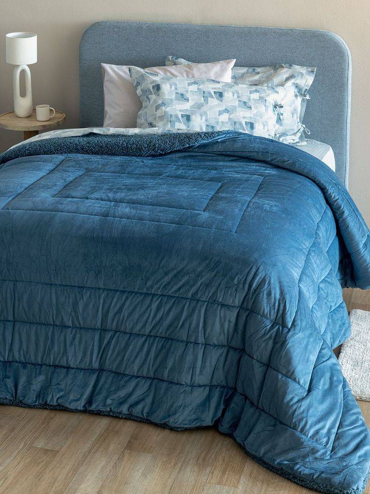 ΚΟΥΒΕΡΤΟΠΑΠΛΩΜΑ ΥΠΕΡΔΙΠΛΟ ΠΑΛΑΜΑΙΚΗ MONO DENIM 220X240CM ΠΑΛΑΜΑΙΚΗ