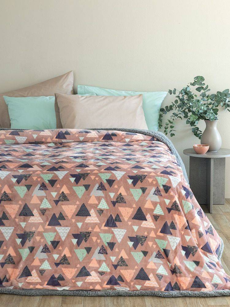 ΠΑΛΑΜΑΙΚΗ ΚΟΥΒΕΡΤΟΠΑΠΛΩΜΑ ΜΟΝΟ PALAMAIKI HOME BLAKE PINK 160X220CM