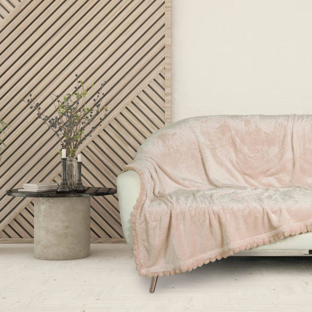 Κουβέρτα Fleece Καναπέ Das Home 1185 Pink 130x170