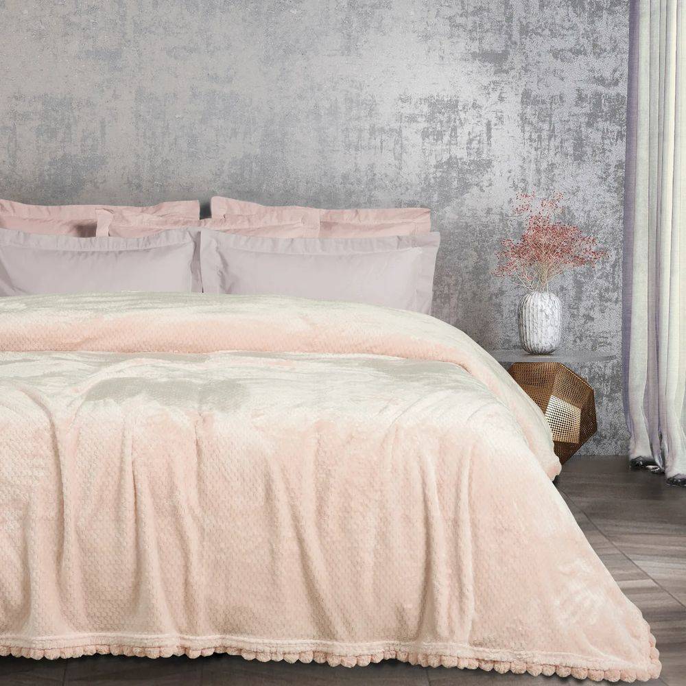 ΚΟΥΒΕΡΤΑ ΜΟΝΗ FLEECE DAS HOME 1185 ΕΚΡΟΥ 160Χ220CM DAS HOME
