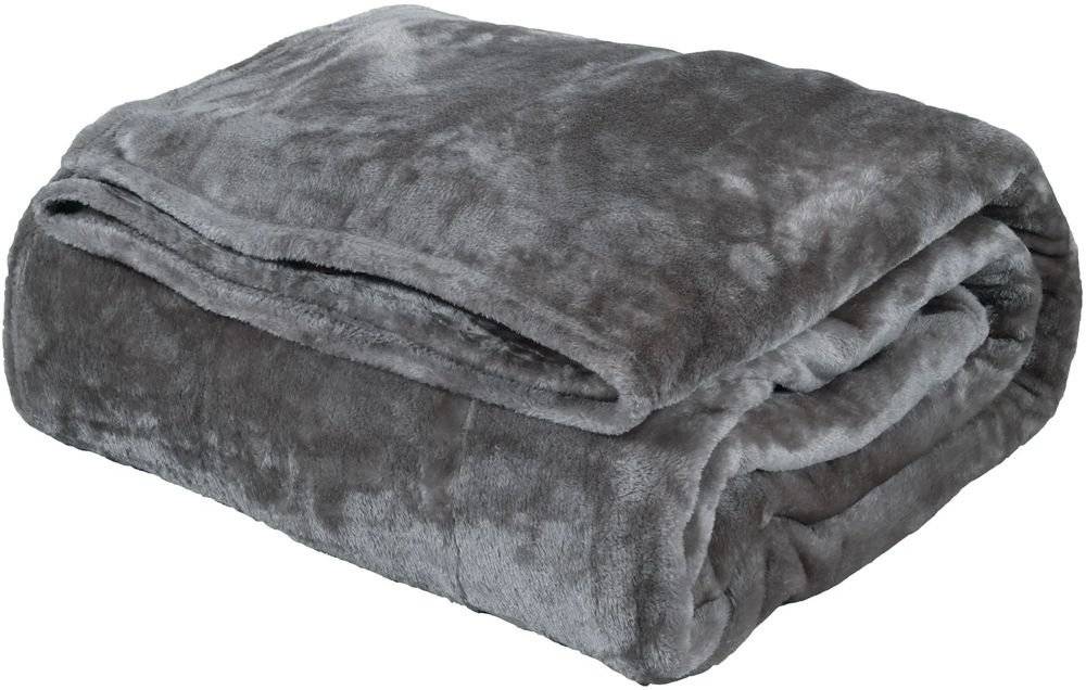 ΚΟΥΒΕΡΤΑ ΜΟΝΗ VELOUR DAS HOME 1343 ΓΚΡΙ 160Χ220CM