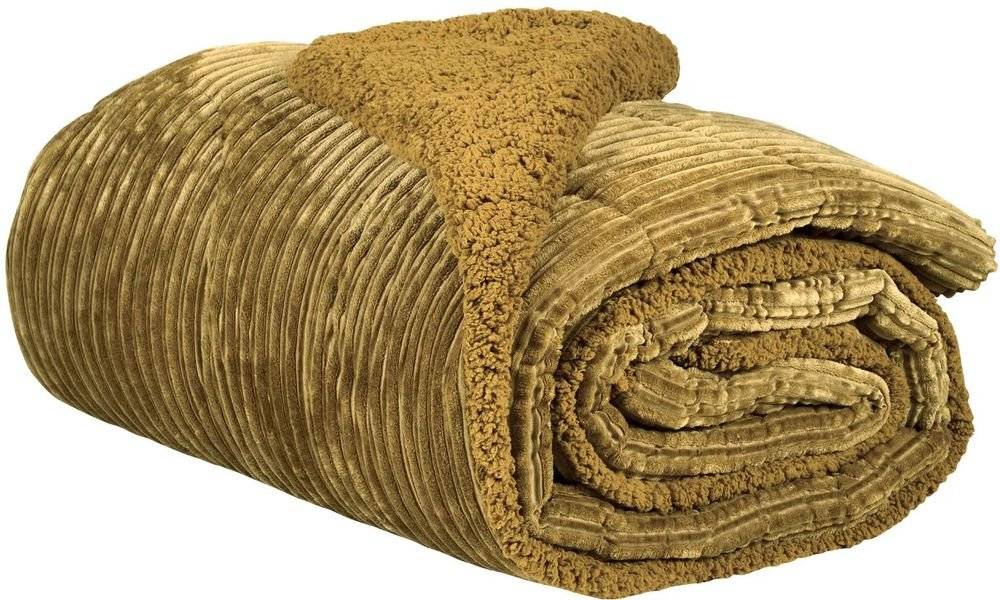 DAS HOME ΚΟΥΒΕΡΤΟΠΑΠΛΩΜΑ ΜΟΝΟ DAS HOME SHERPA 1180 ΚΑΦΕ 160Χ220CM