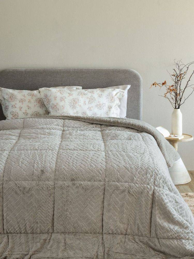 ΚΟΥΒΕΡΤΟΠΑΠΛΩΜΑ ΥΠΕΡΔΙΠΛΟ ΠΑΛΑΜΑΙΚΗ MOZZA FOG 220X240CM ΠΑΛΑΜΑΙΚΗ