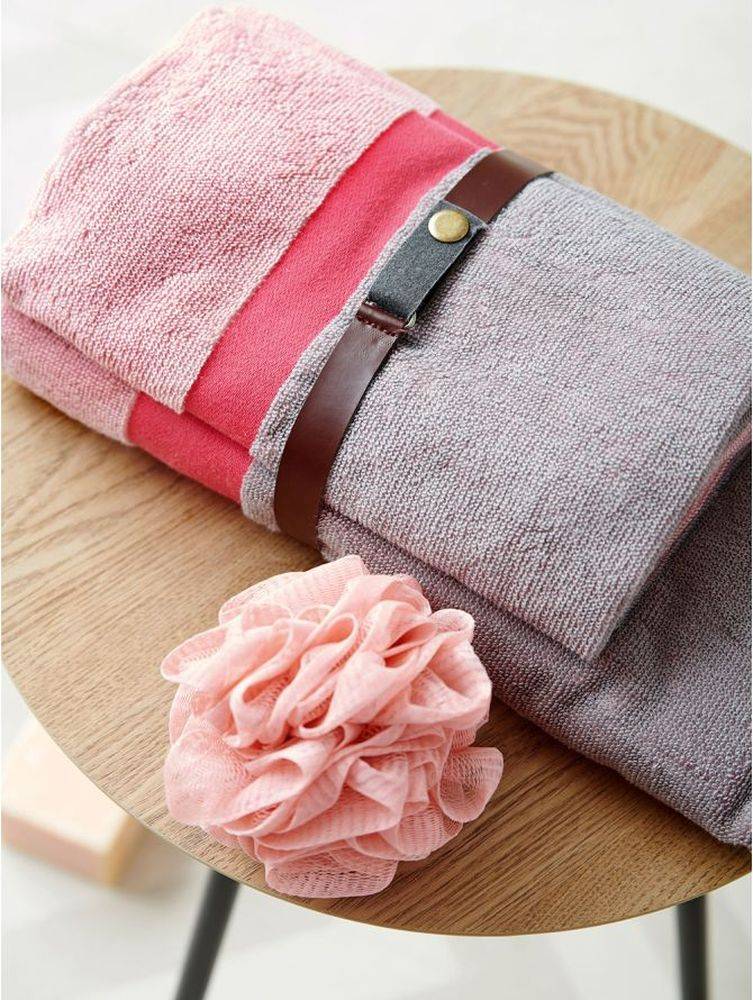 ΠΕΤΣΕΤΕΣ ΜΠΑΝΙΟΥ PALAMAIKI HOME BATHROOM TOWEL FANDAGO PINK 2ΤΜΧ