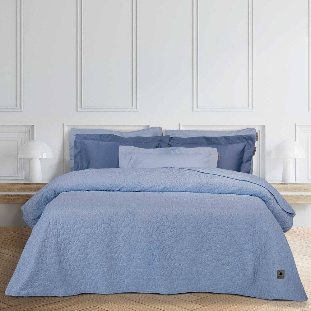 ΚΟΥΒΕΡΛΙ ΥΠΕΡΔΙΠΛΟ GREENWICH POLO CLUB ESSENTIAL 3413 ΜΠΛΕ(220Χ240CM)