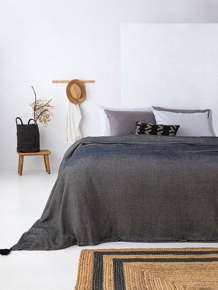ΚΟΥΒΕΡΤΑ KING SIZE PALAMAIKI KIRA MIDNIGHT 260X240CM ΠΑΛΑΜΑΙΚΗ