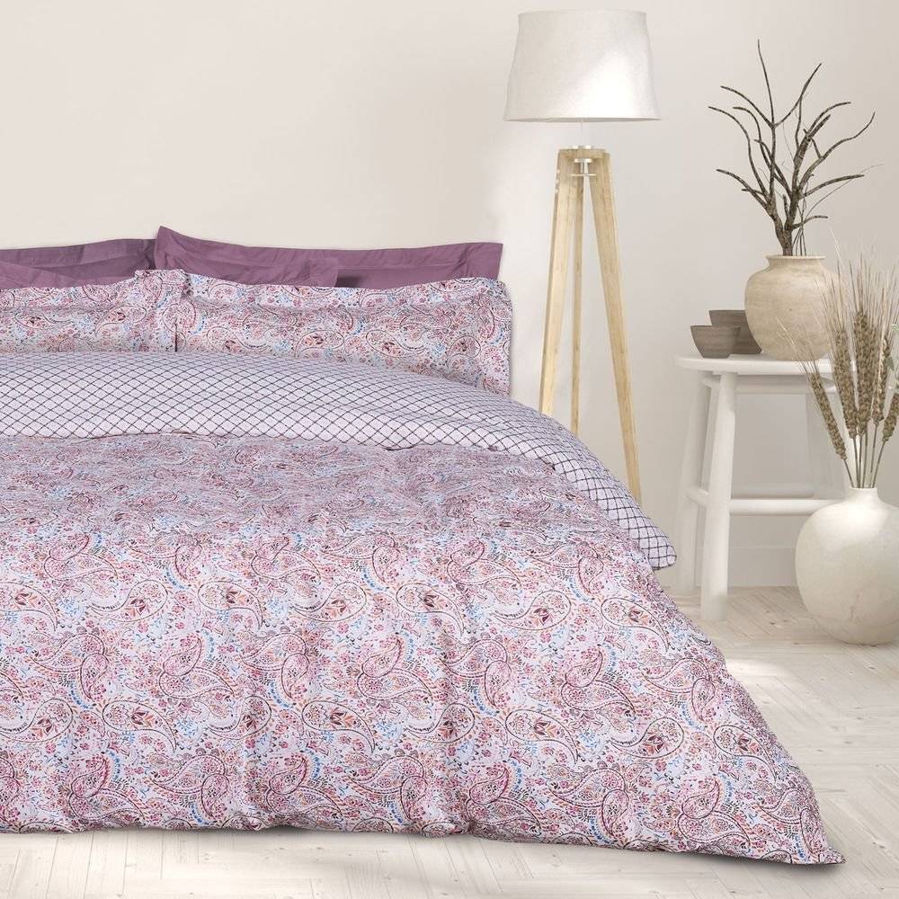 ΣΕΝΤΟΝΙΑ ΥΠΕΡΔΙΠΛΑ DAS HOME HAPPY 9669 ΣΕΤ 4 ΤΜΧ (240X260CM) DAS HOME