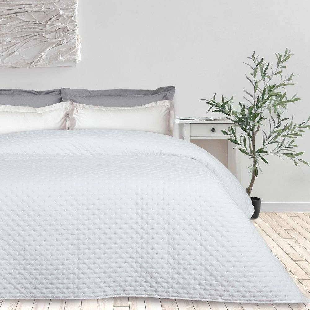 DAS HOME ΚΟΥΒΕΡΛΙ ΥΠΕΡΔΙΠΛΟ DAS HOME HAPPY 9658 WHITE (220X240CM)