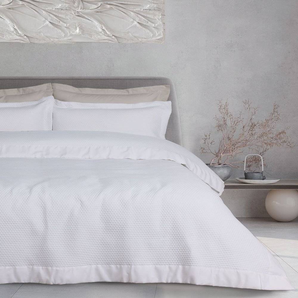 DAS HOME ΚΟΥΒΕΡΛΙ KING SIZE DAS HOME HAPPY 9655 WHITE (240X250CM)