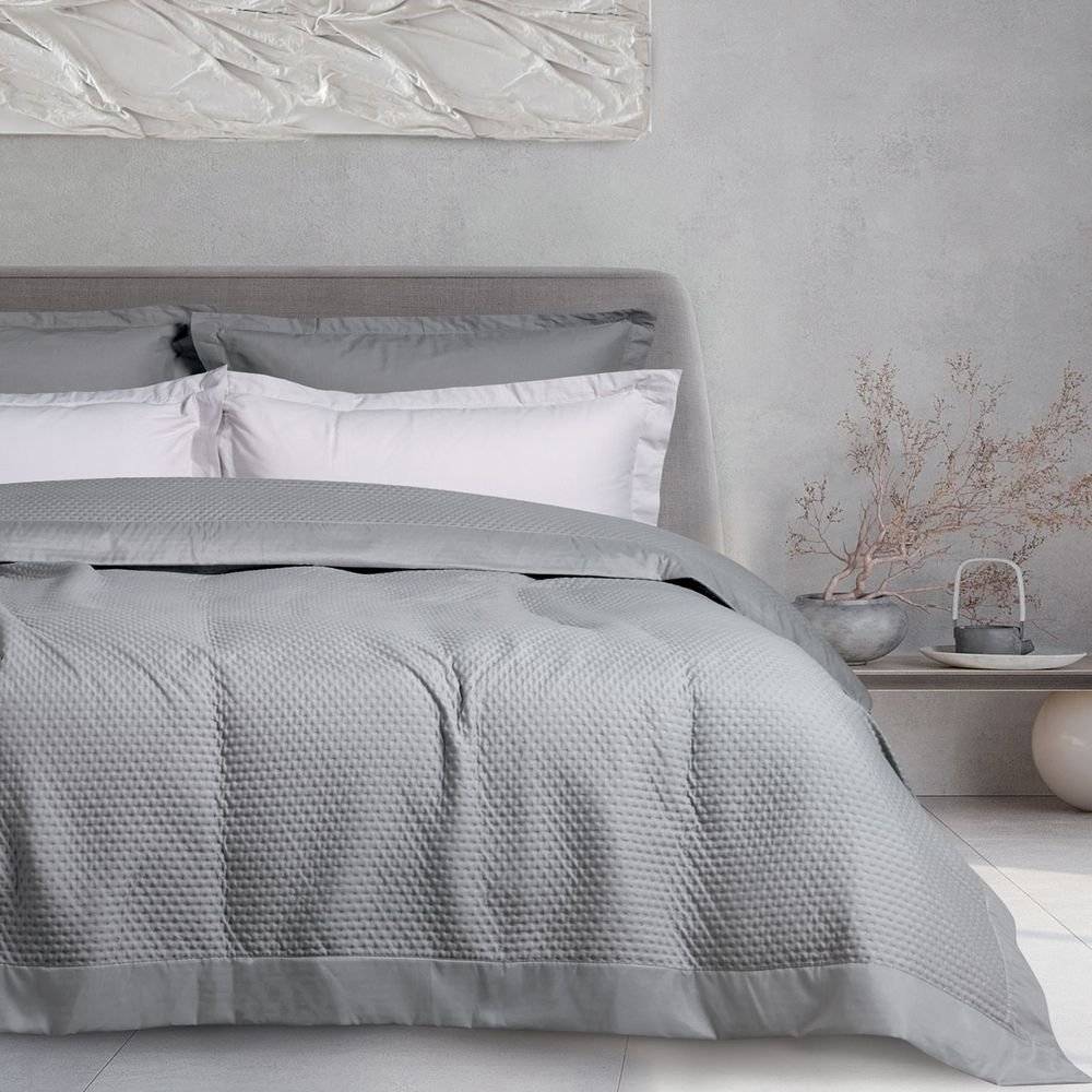 DAS HOME ΚΟΥΒΕΡΛΙ KING SIZE DAS HOME HAPPY 9635 GREY (240X250CM)