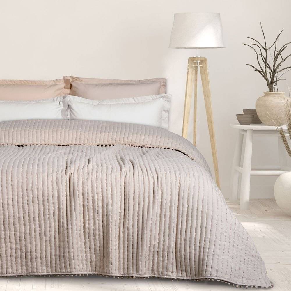 DAS HOME ΚΟΥΒΕΡΛΙ ΥΠΕΡΔΙΠΛΟ DAS HOME HAPPY 9625 TAUPE (220X240CM)