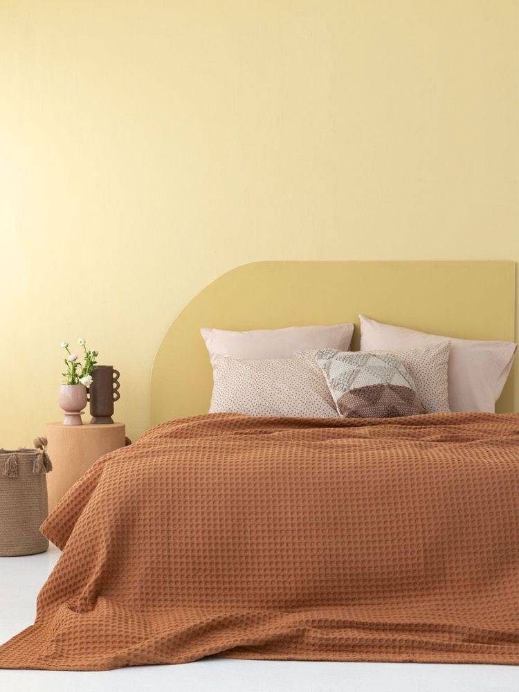 ΚΟΥΒΕΡΤΑ ΥΠΕΡΔΙΠΛΗ ΠΙΚΕ MARCIE PALAMAIKI HOME 250X240CM COFFEE ΠΑΛΑΜΑΙΚΗ