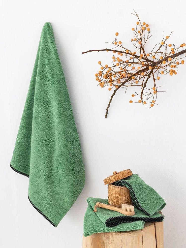 ΣΕΤ ΠΕΤΣΕΤΕΣ ΜΠΑΝΙΟΥ PALAMAIKI HOME BROOKLYN 3ΤΜΧ GREEN ΠΑΛΑΜΑΙΚΗ