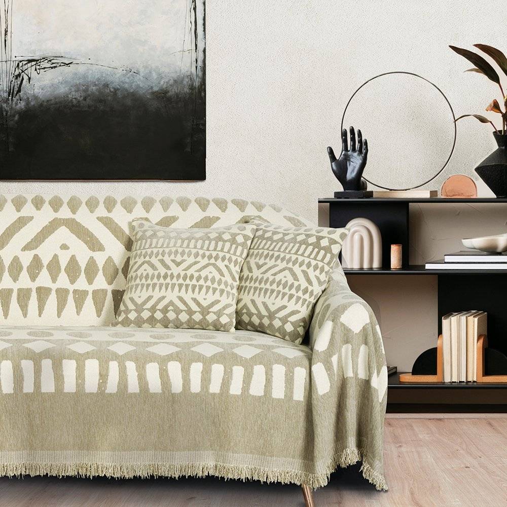 ΡΙΧΤΑΡΙ ΤΡΙΘΕΣΙΟ DAS HOME 0276 CREAM/TAUPE (180Χ300CM) DAS HOME