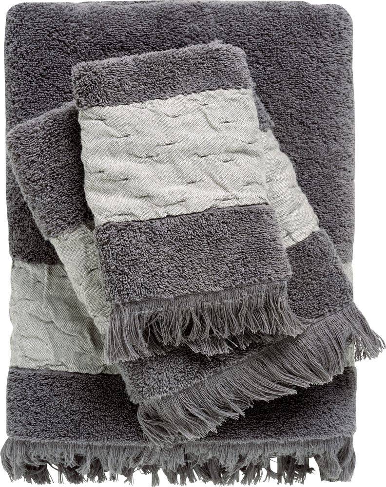 ΣΕΤ ΠΕΤΣΕΤΕΣ DAS HOME DAILY 0746 DARK GREY 3ΤΜΧ (30X50CM-50X90CM-70X140CM) DAS HOME