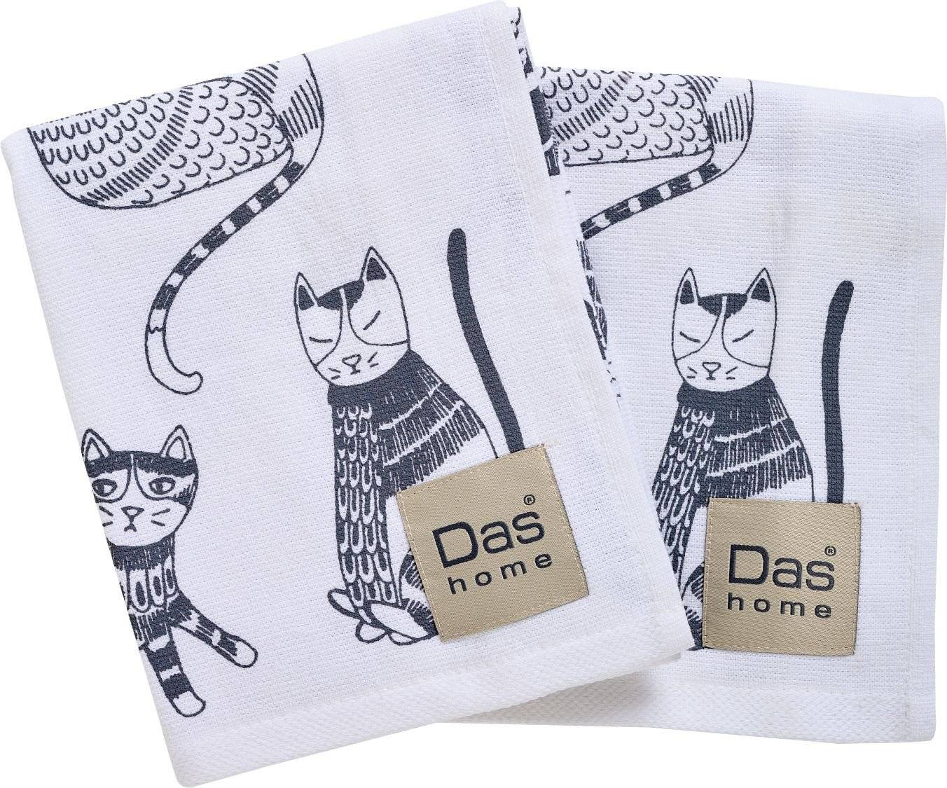 ΠΕΤΣΕΤΕΣ ΚΟΥΖΙΝΑΣ DAS HOME KITCHEN LINE 0735 GREY/WHITE 2ΤΜΧ 40Χ60CM DAS HOME