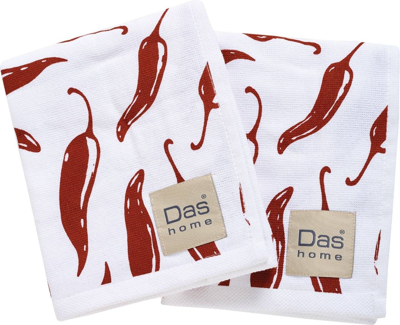 DAS HOME ΠΕΤΣΕΤΕΣ ΚΟΥΖΙΝΑΣ DAS HOME KITCHEN LINE 0736 BORDEAUX/WHITE 2ΤΜΧ 40Χ60CM