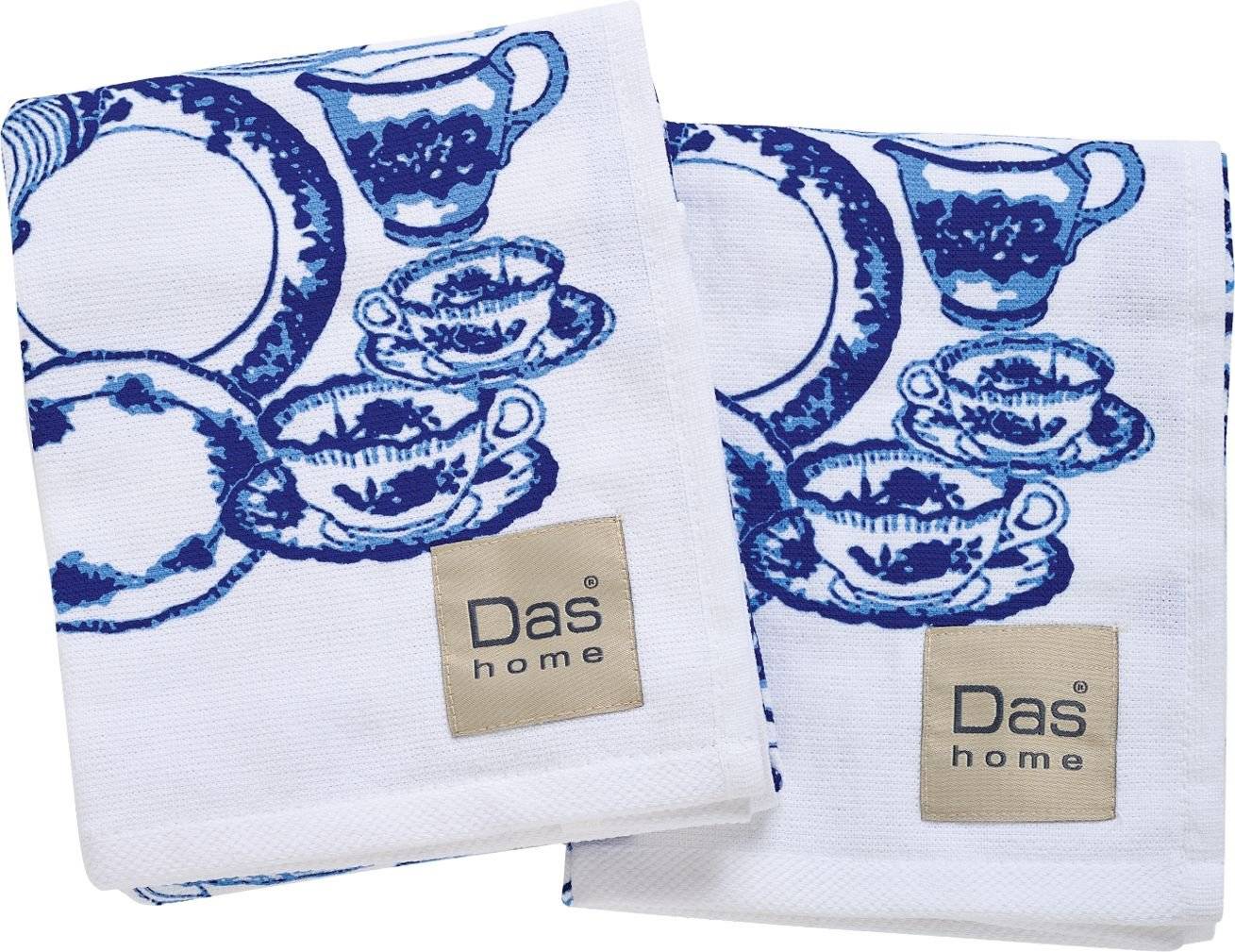 DAS HOME ΠΕΤΣΕΤΕΣ ΚΟΥΖΙΝΑΣ DAS HOME KITCHEN LINE 0738 BLUE/WHITE 2ΤΜΧ 40Χ60CM