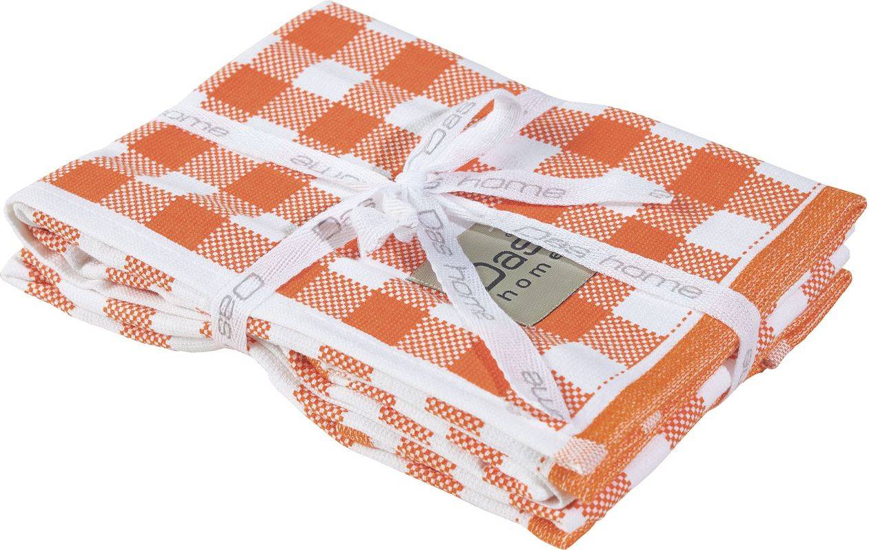 ΠΕΤΣΕΤΕΣ ΚΟΥΖΙΝΑΣ DAS HOME KITCHEN LINE 0711 ΛΕΥΚΟ/ΠΟΡΤΟΚΑΛΙ 2ΤΜΧ 40Χ60CM DAS HOME