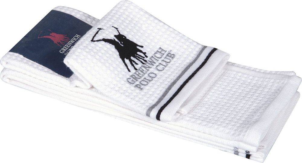 ΠΕΤΣΕΤΕΣ ΚΟΥΖΙΝΑΣ GREENWICH POLO CLUB ESSENTIAL 2804 ΛΕΥΚΟ/ΓΚΡΙ 2TMX 40Χ60CM GREENWICH POLO CLUB